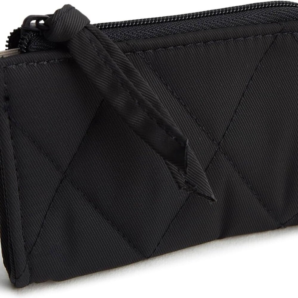 Women's Performance Twill Zip Card Pouch Polyester Compact Wallet Organizer